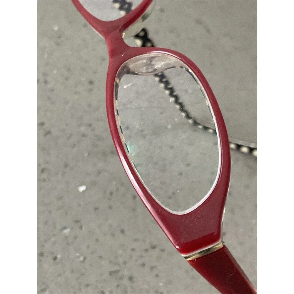 Hilary Duff Designer Eyeglass Frames ONLY 52-18-145 121085 044 red full rim y2k